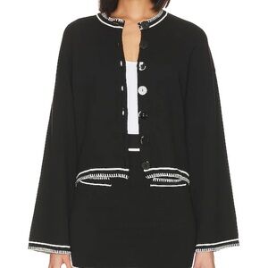 NEW NWT SNDYS Daphne Cardigan in Black Knit Sweater